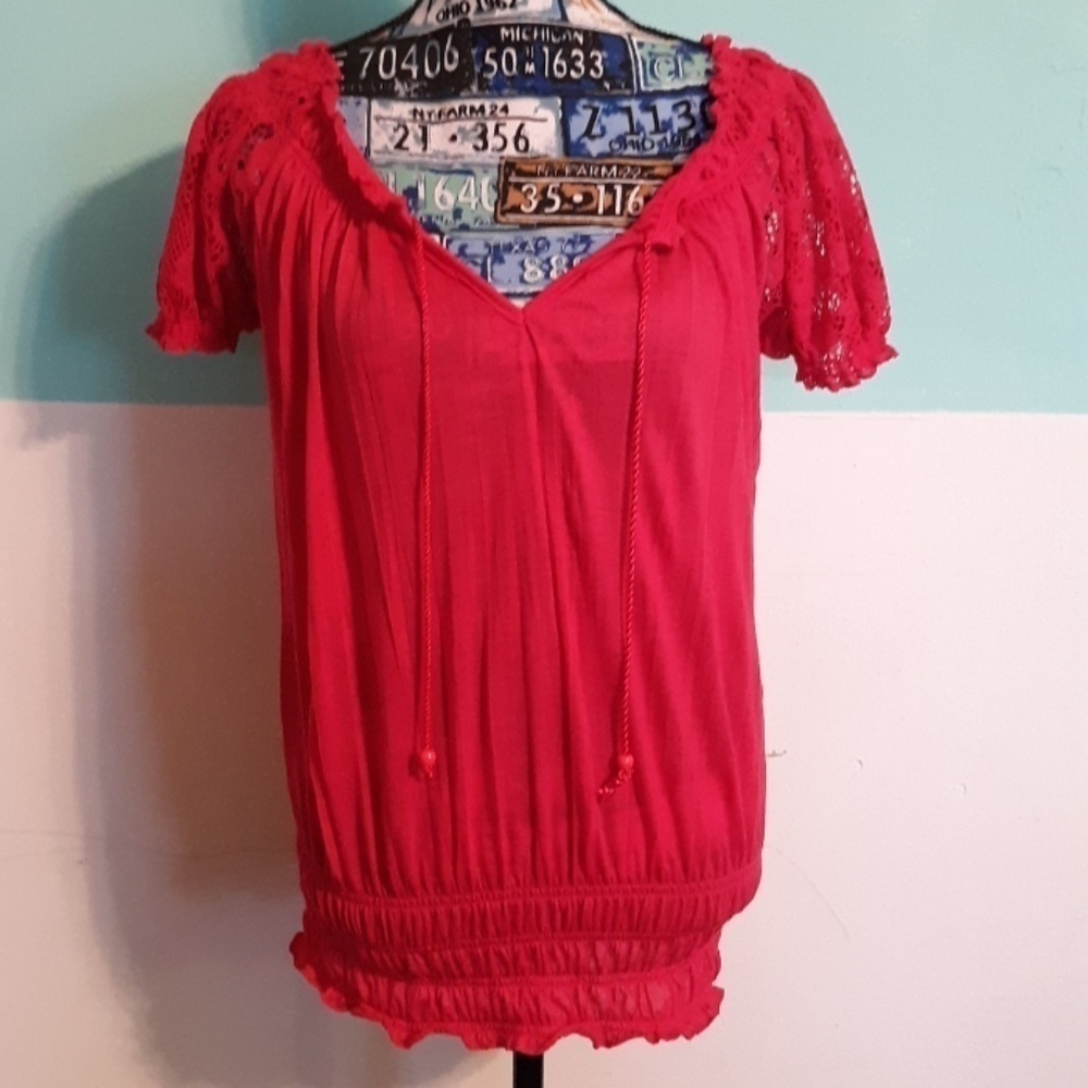 New DIRECTIONS BLOUSE PINK Tops, Size S for Women